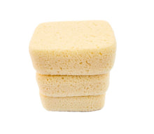 Load image into Gallery viewer, Smooth Yellow Foam Bath Sponge 3 Pack
